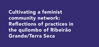  Cultivating a feminist community network: Reflections of practices in the quilombo of Ribeirão Grande/Terra Seca